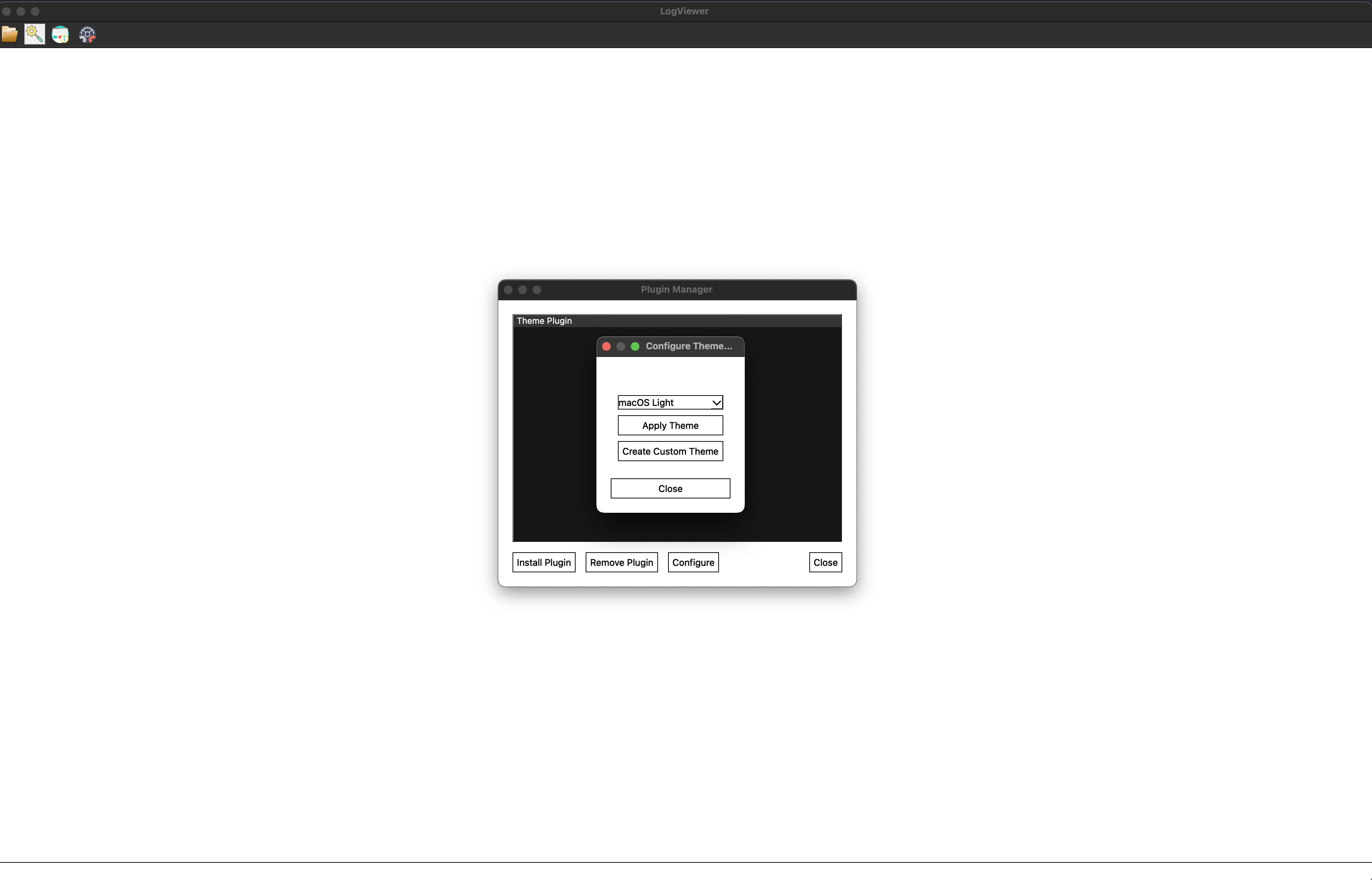 LogViewer Main Window